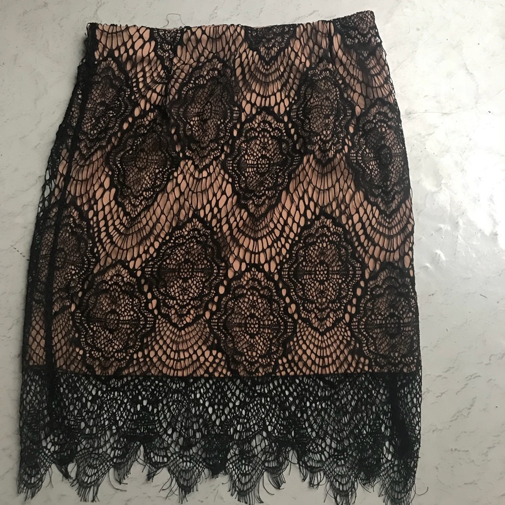 Eyelash lace skirt